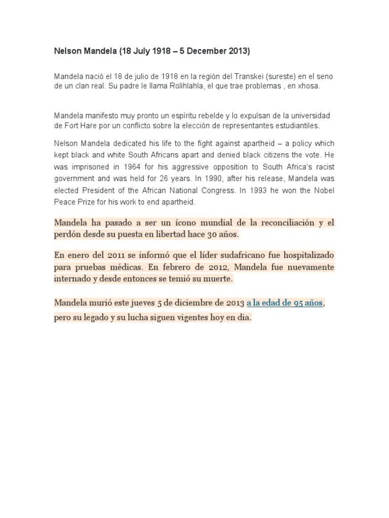 Nelson Mandela | PDF