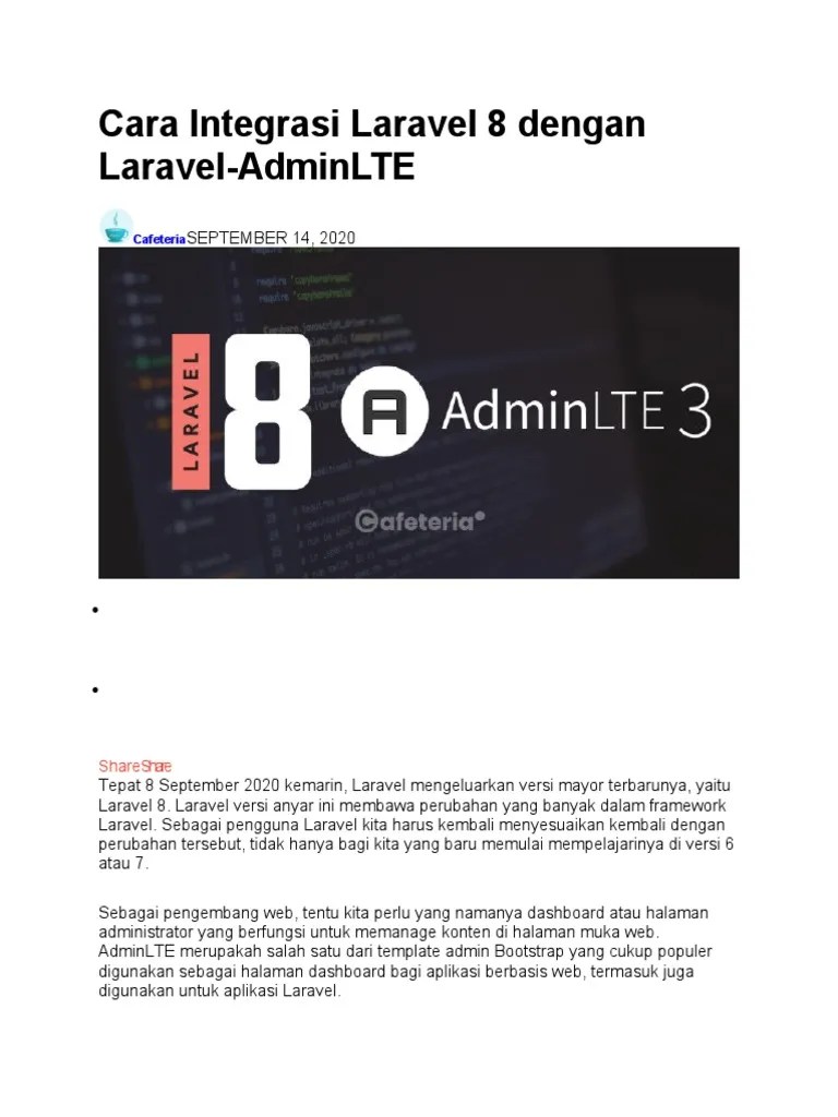 Laravel 8 Admin Lte | PDF