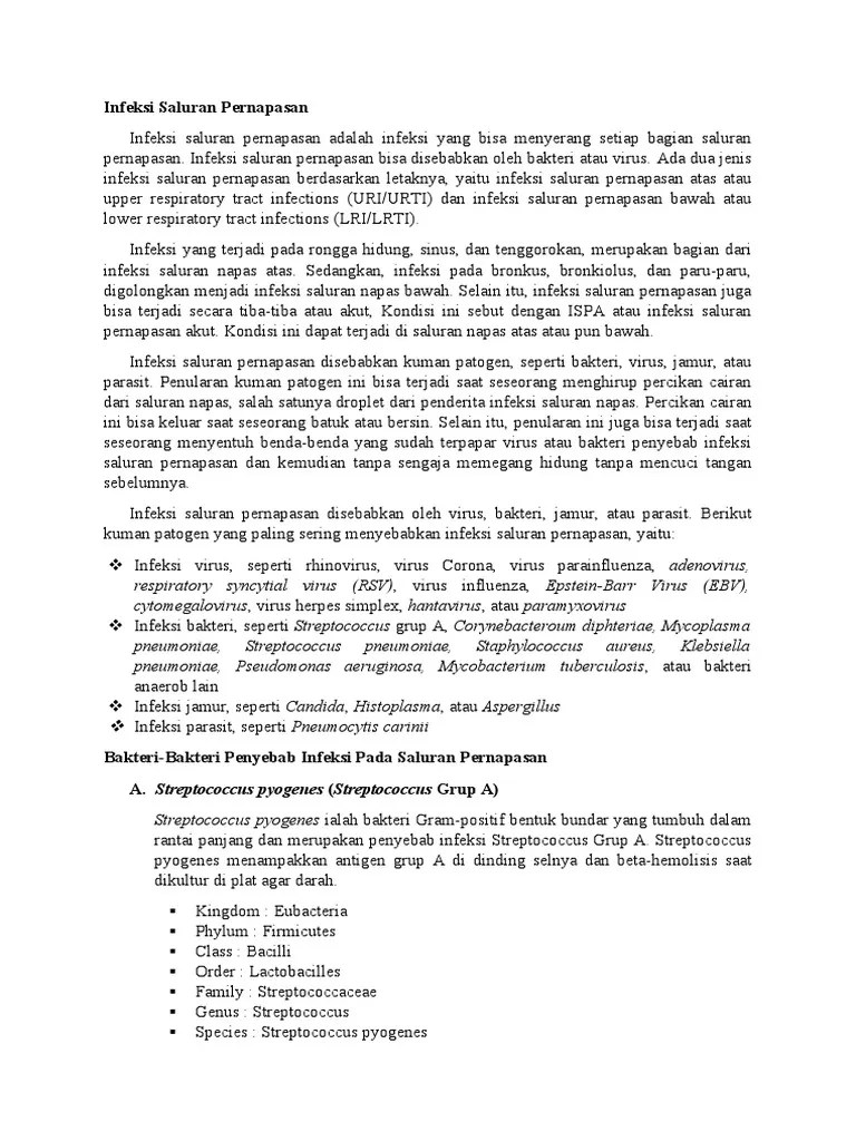 Infeksi Saluran Pernapasan 8 | PDF