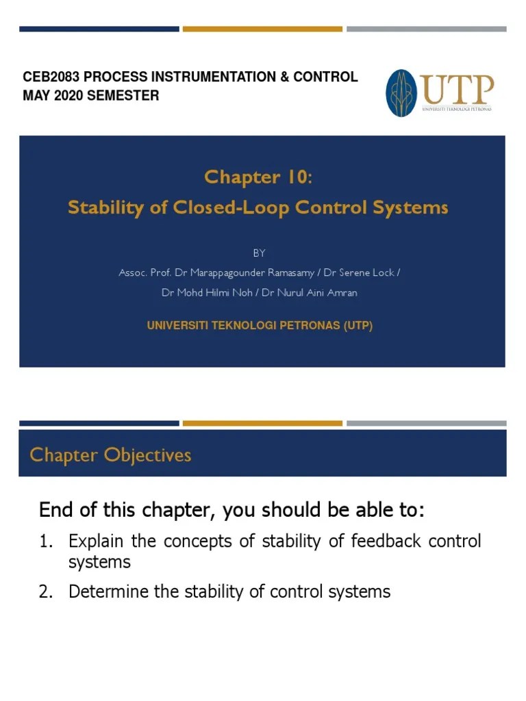 Chapter 10 - Stability Of Closed-Loop Control Systems | Download Free ...