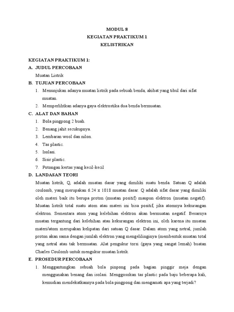 Modul 8 Dan 9 | PDF