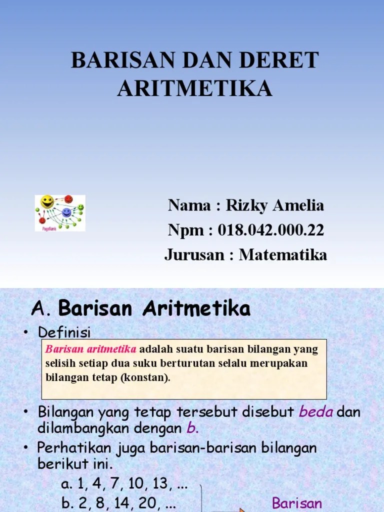 Baris Dan Deret Aritmatika | PDF