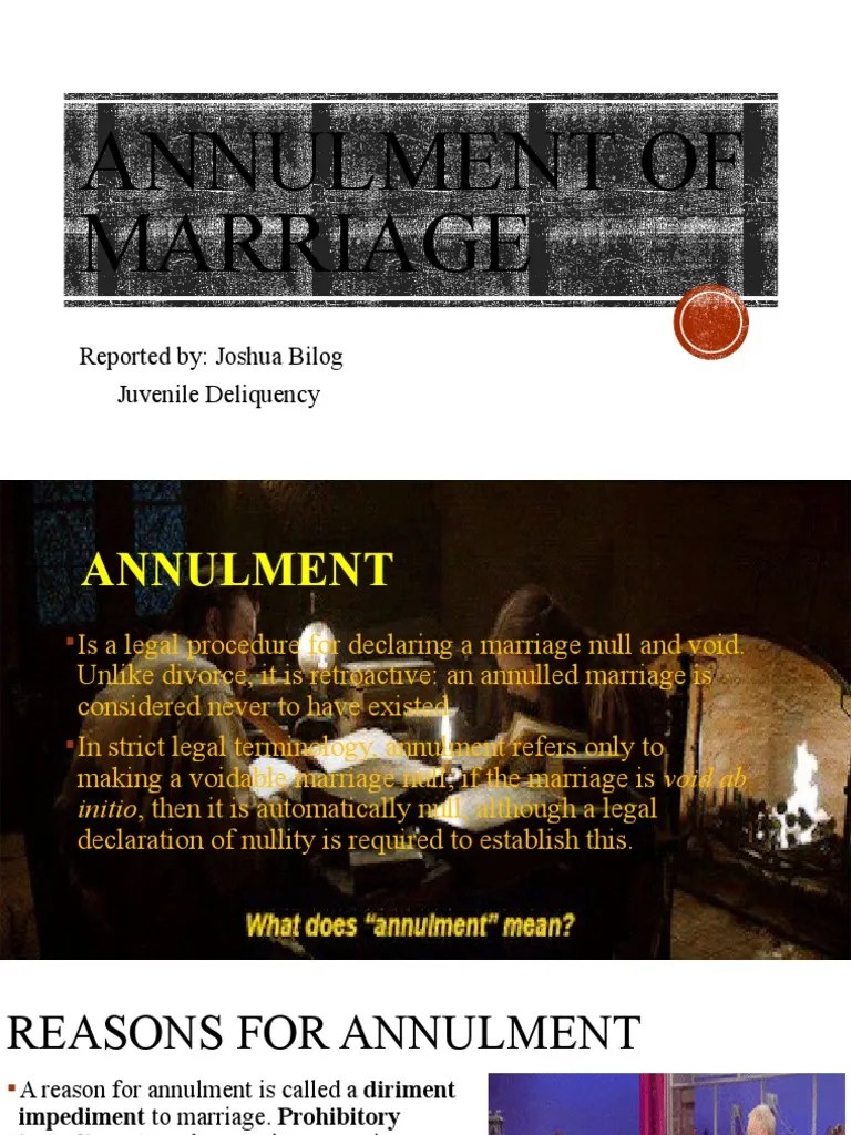 Annulment Of Marriage Bilog | PDF | Annulment | Marriage, Unions And Partnerships