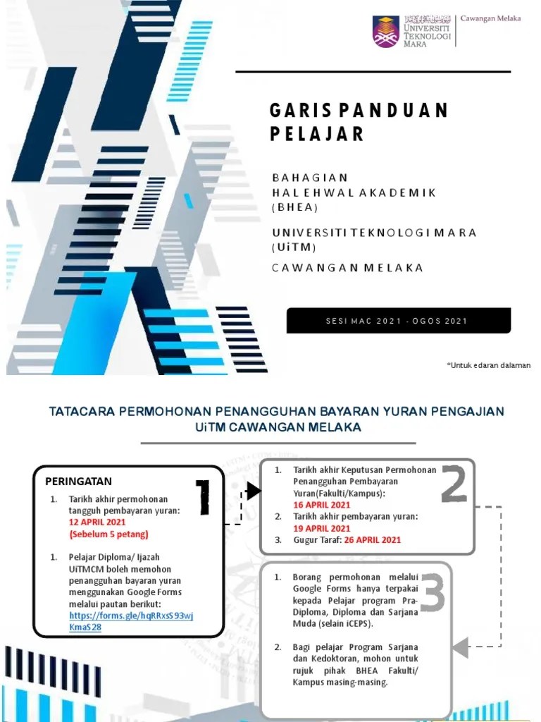 Awak kena ambik kat pejabat faculty sendiri. Garis Panduan Pelajar Hea Kjm Sesi Mac Ogos 2021 Pdf