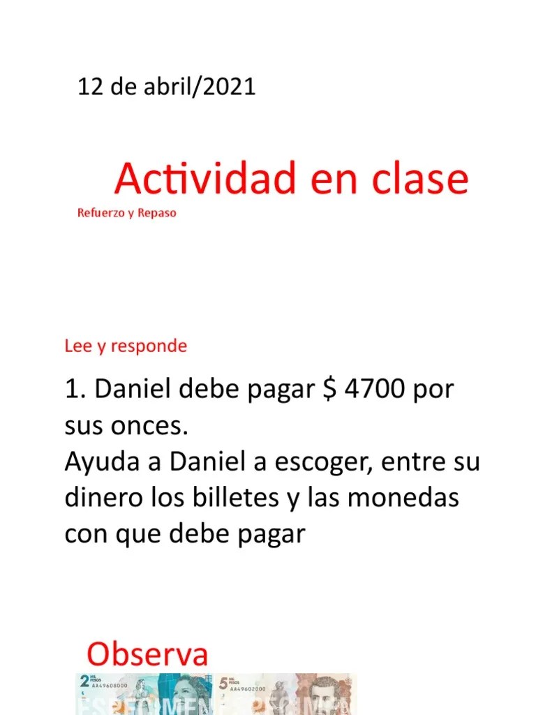 Actividad De Refuerzo Matemáticas | PDF