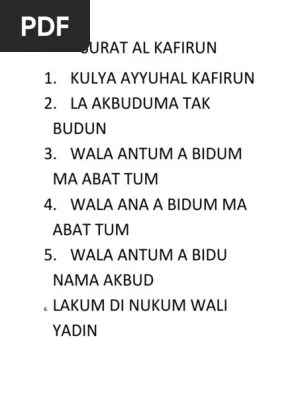 Unpin from taskbar to desktop 1. Surat Al Kafirun Pdf