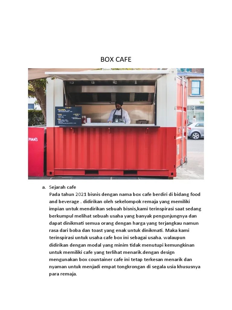 Box Cafe Tugas S.bisnis | PDF