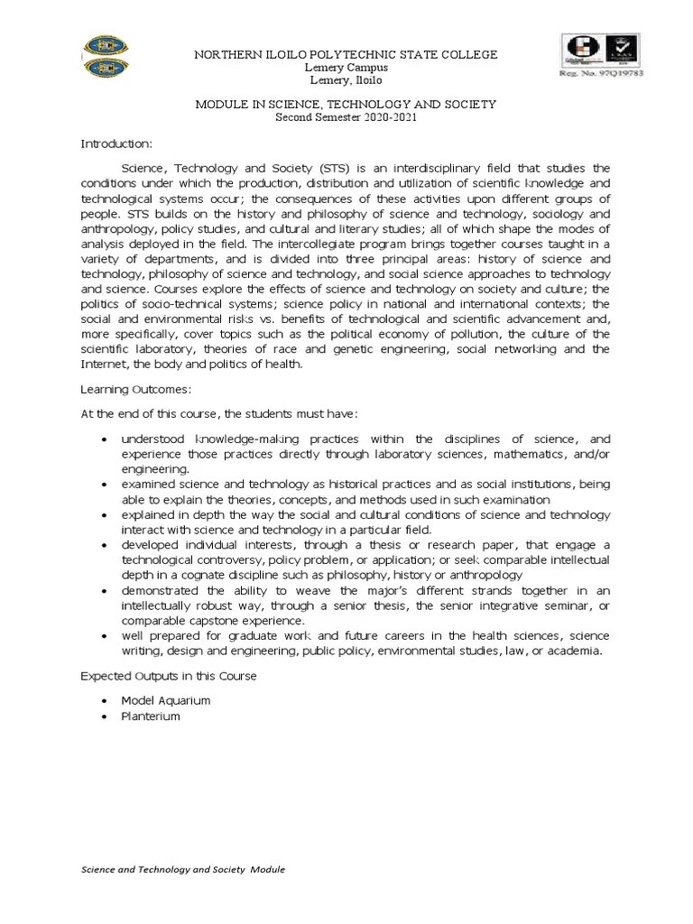 Science And Technology And Society Module | PDF | Science | Agriculture