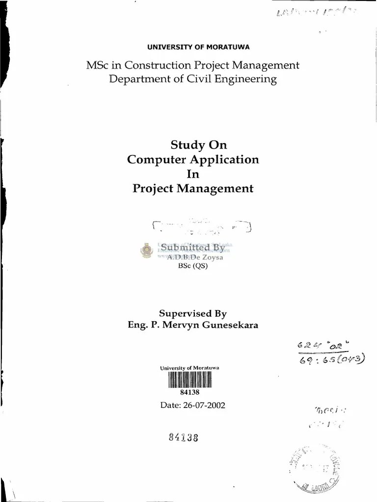 Computer Application | PDF | Project Management | Scheduling ...