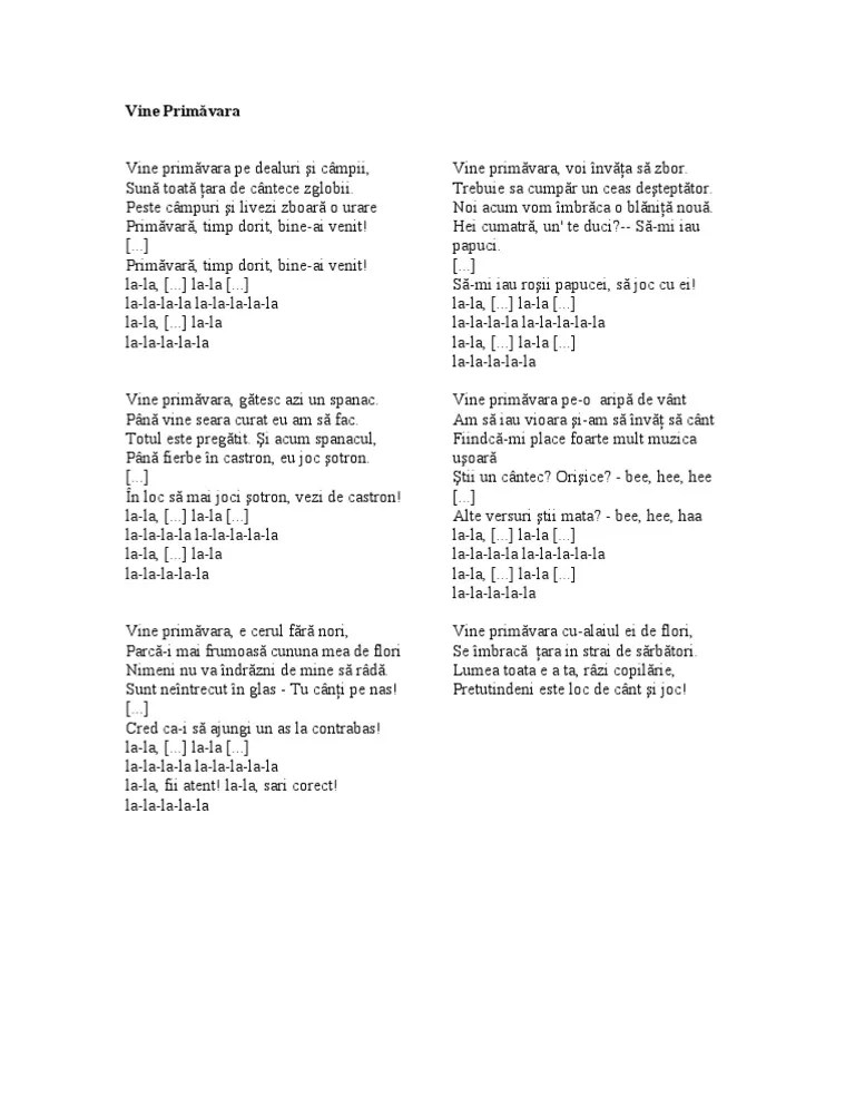 Chordify is your #1 platform for chords. Flori De Primavara Cantec Versuri