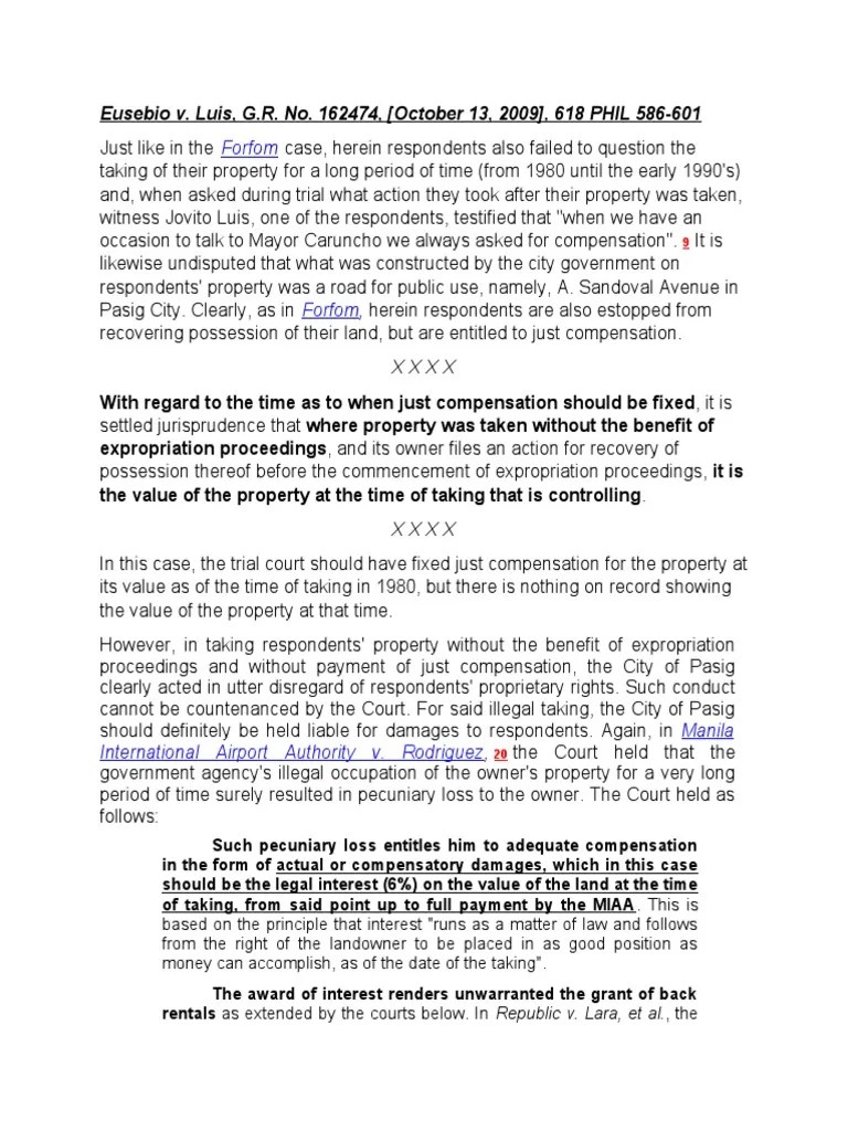 Research Just Compensation | PDF | Eminent Domain | Just Compensation