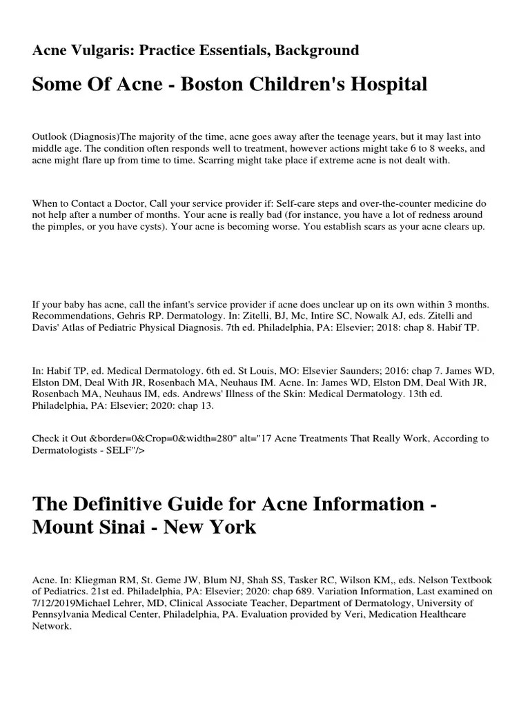 Acne Blackheads Pimple Zits MedlinePlusgrzkjxirmt | PDF | Pimple | Dermatology