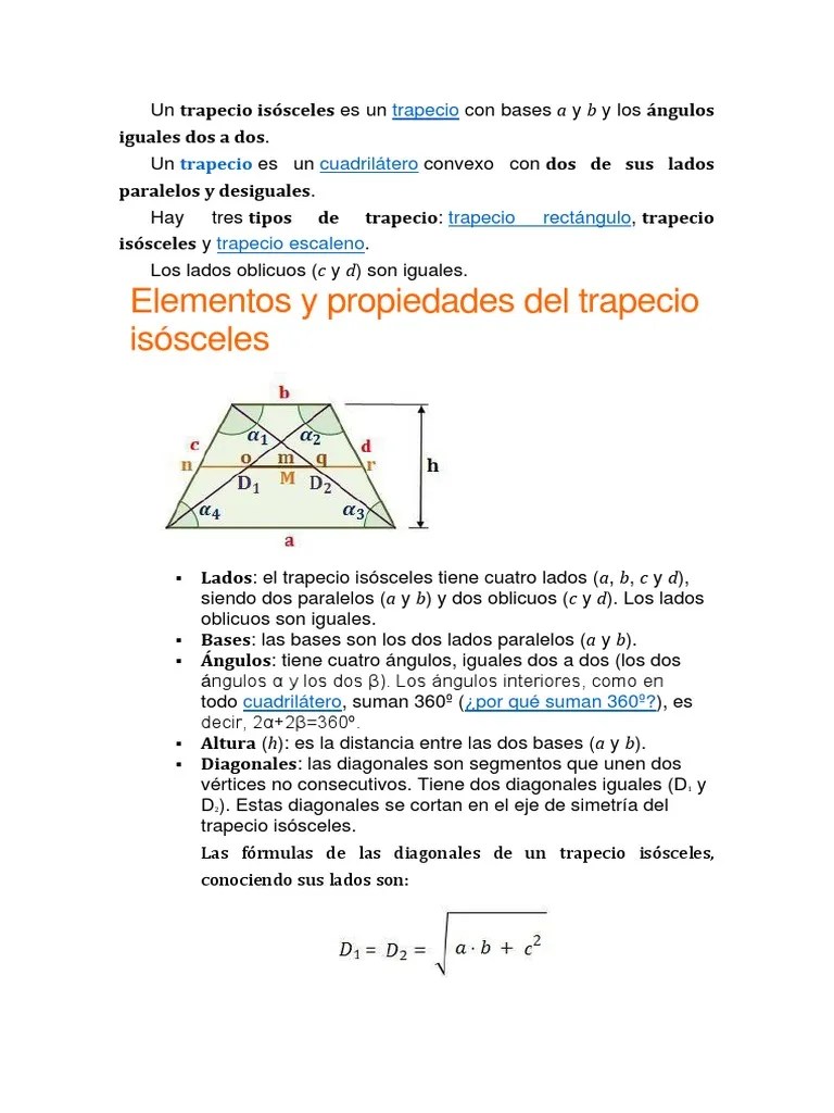 Numero De Ejes De Simetria De Un Trapecio Isosceles - Trabajos De Alumnos Matematicas On Our Minds
