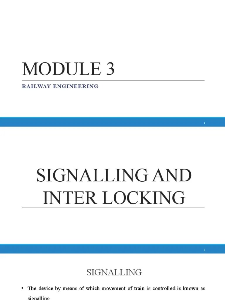Signalling And Interlocking - Railway Engineering | PDF | Transport Safety | Rail Transport