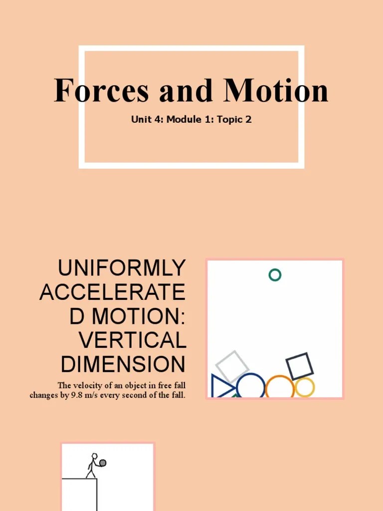 Forces And Motion: Unit 4: Module 1: Topic 2 | PDF | Collision | Momentum