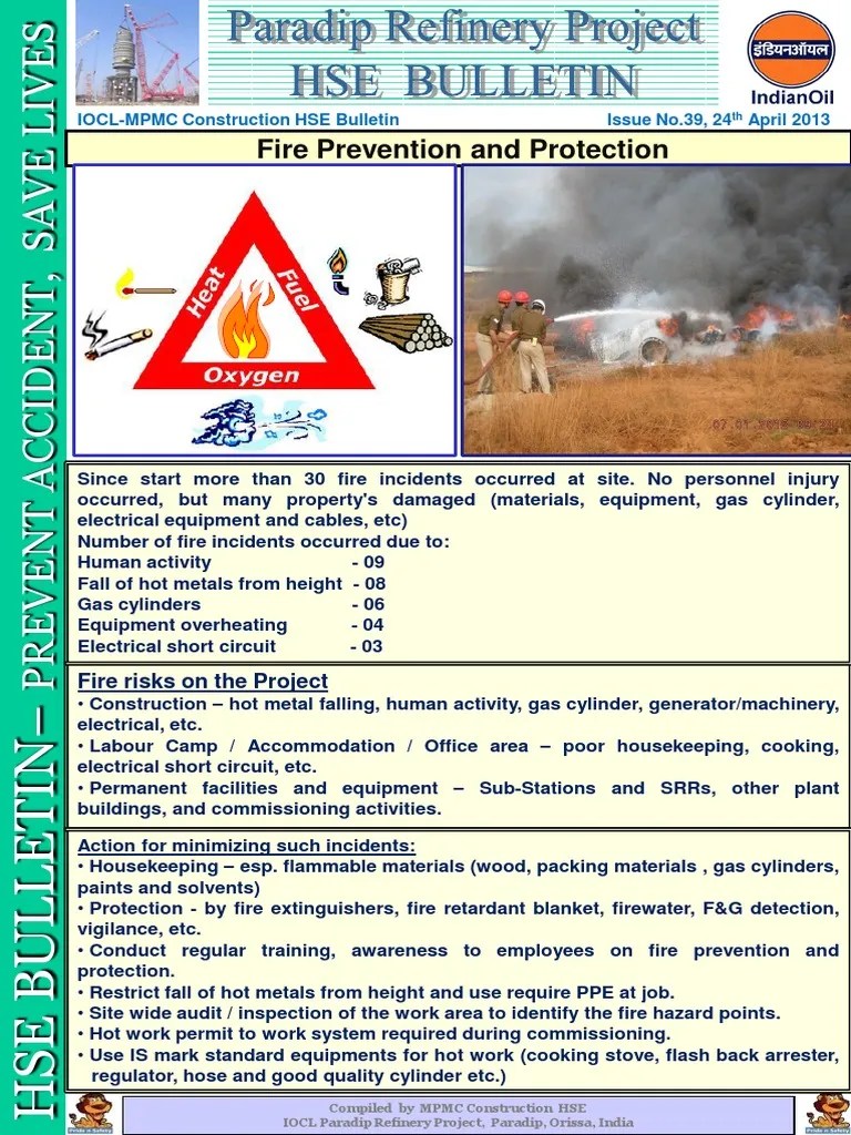 HSE Alert-39 Fire Prevention And Protection 22. 04. 13 | PDF | Fires ...