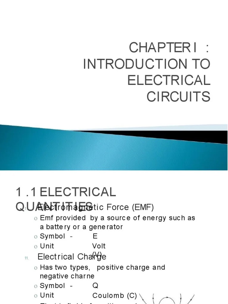 Chapter L: Introduction To Electrical Circuits | PDF | Volt ...