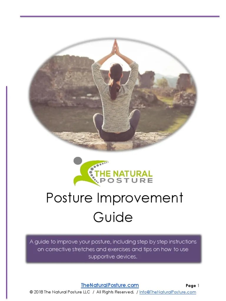 The Natural Posture - Posture Improvement Guide | PDF | Vertebral ...