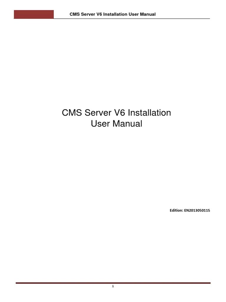 CMSV6 - User Manual-R201709081709565497268 | PDF | Port (Computer ...
