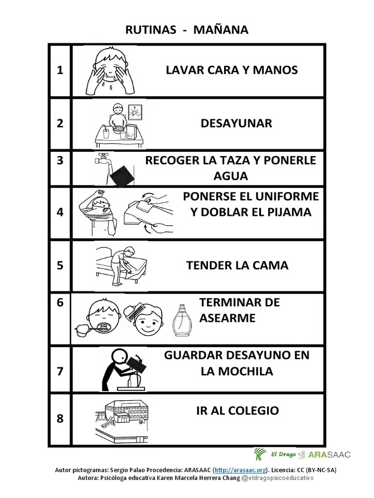 Rutinas Diarias De Un Estudiante: Desde La Mañana Hasta La Noche | PDF