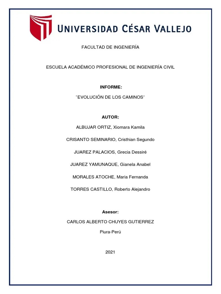 Proyecto Evolución Del Los Caminos Grupo N°02 | PDF | La Carretera | Imperio Inca