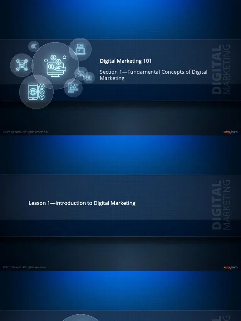 Digital Marketing Fundamentals | PDF | Digital Marketing | Analytics