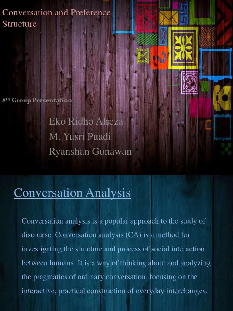 Pragmatics Conversation And Preference Structure | PDF | Conversation | Human Communication