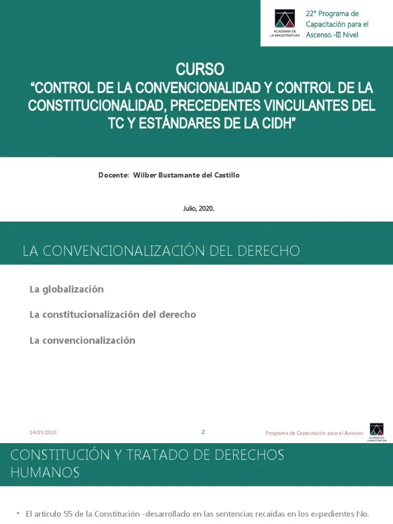 Control De Convencionalidad | PDF | Convenio Europeo De Derechos Humanos | Caso De Ley