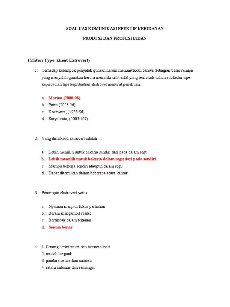 Untuk bapak/ibu guru yang sedang membuat soal uas barangsiapa yang mempersulit orang . Kumpulan Soal Uas Komunikasi Pdf