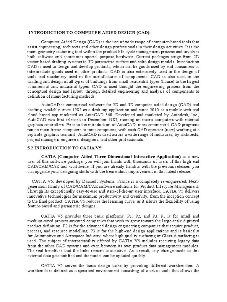 Introduction To Computer Aided Design | Download Free PDF | Computer ...