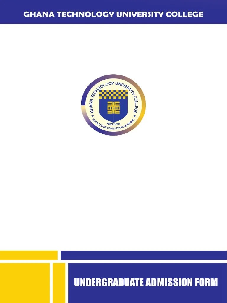 Ghana Undergraduate Admissions Form | PDF | Bachelor's Degree | Bachelor Of Science