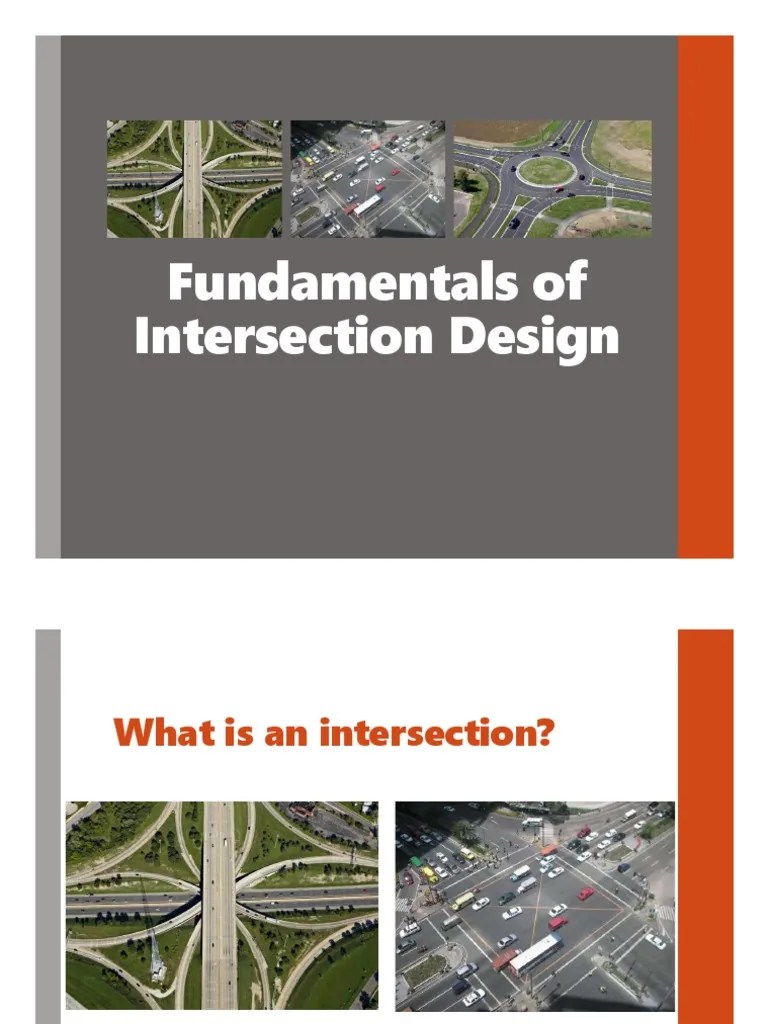 VII Intersection Design | PDF | Intersection (Road) | Traffic