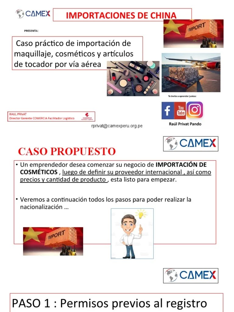 Importacion Cosmeticos Caso Practico Abril 2021 | PDF | Aduana | Economía Mundial