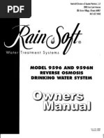 Reverse osmosis systems & more. Rainsoft Silver Series Pdf