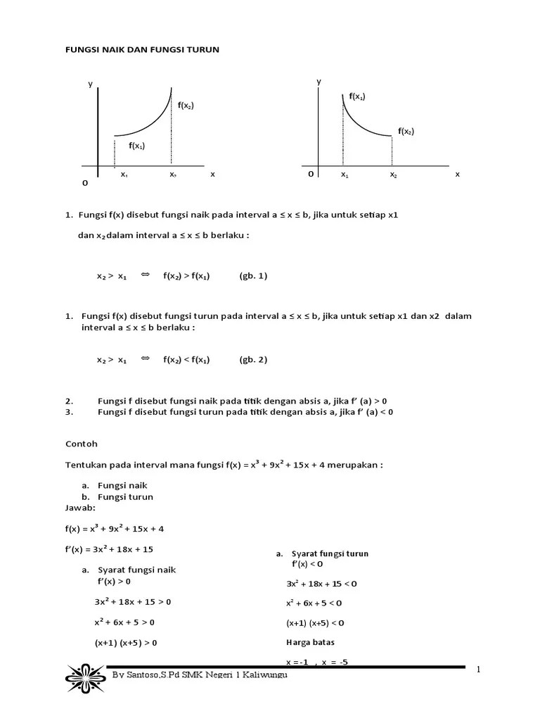 32 Fungsi Naik Dan Turun | PDF