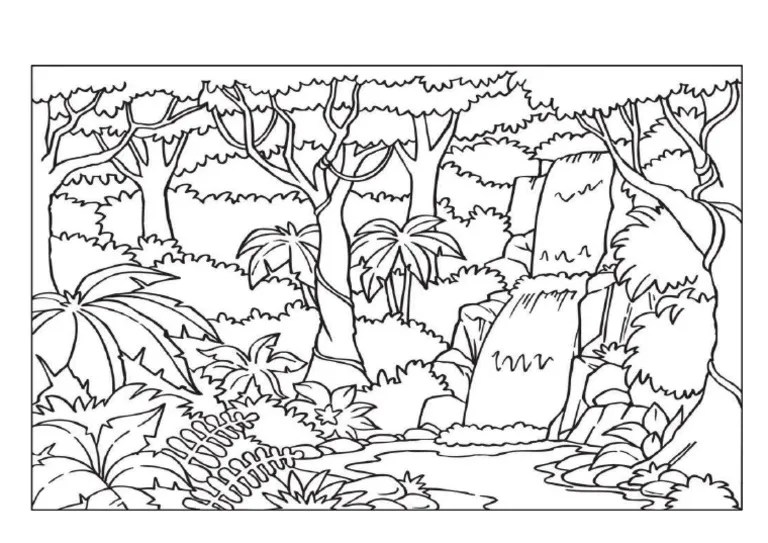 Jun 15, 2022 · menggambar pemandangan air terjun dan gunung | drawing scenery of waterfall. Mewarna Air Terjun Pdf
