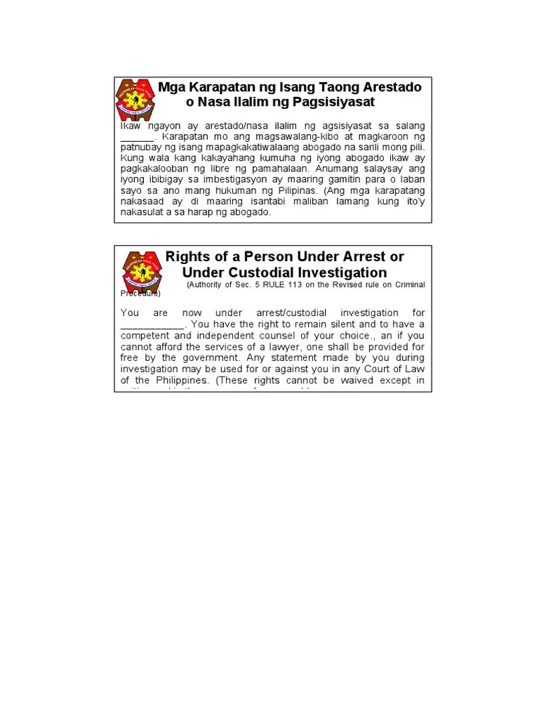 Miranda Doctrine | PDF
