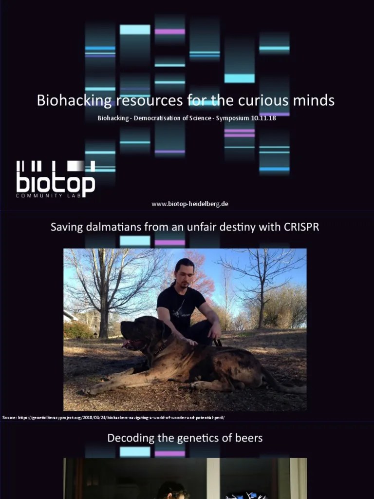 Biohacking Resources For The Curious Minds - Powerpoint | PDF | Life Sciences | Science And ...
