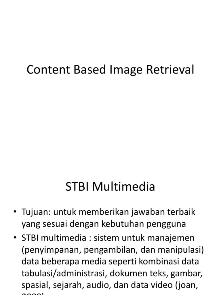 Sistem Temu Kembali Informasi Multimedia | PDF