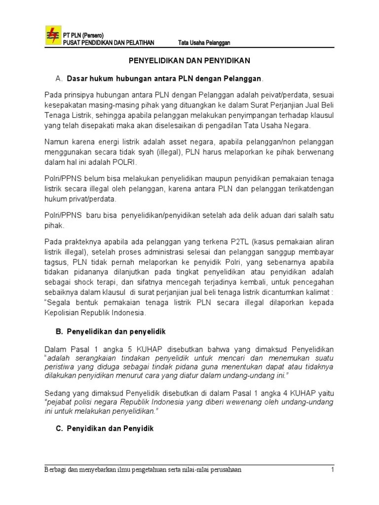 Penyelidikan Dan Penyidikan | PDF