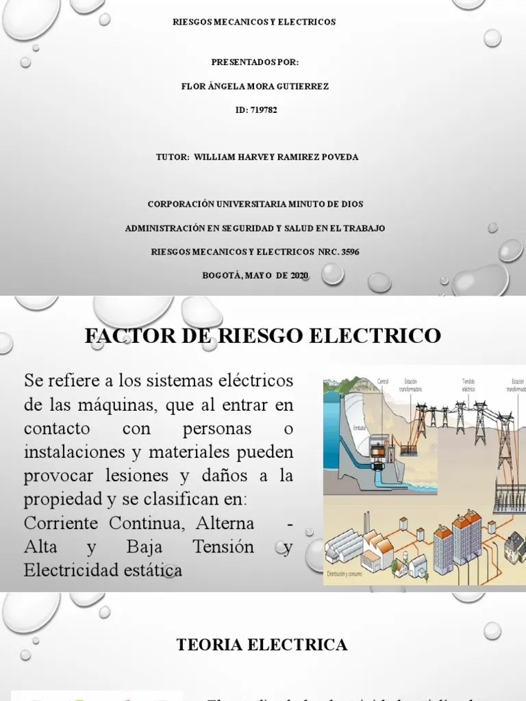 Riesgos Electricos | Descargar Gratis PDF | Corriente Eléctrica | Corriente Continua