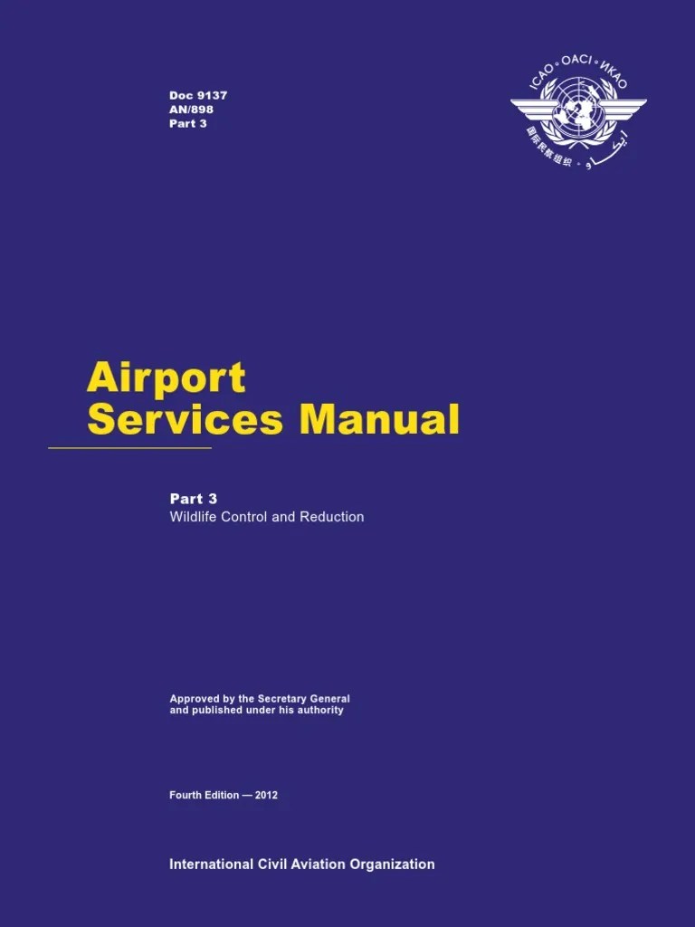 Airport Services Manual: Doc 9137 AN/898 | PDF | Airport | Air Traffic Control