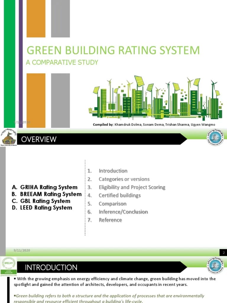 Comparative Study Of Green Building Rating System | PDF | Green ...