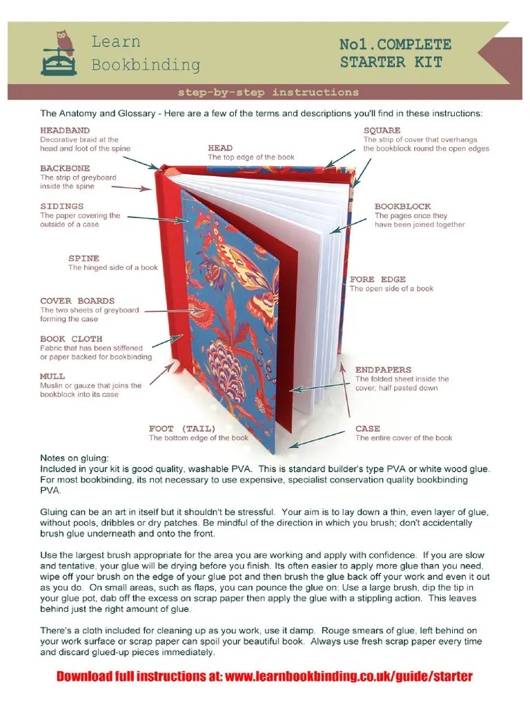 Learn Bookbinding Starter Guide | PDF