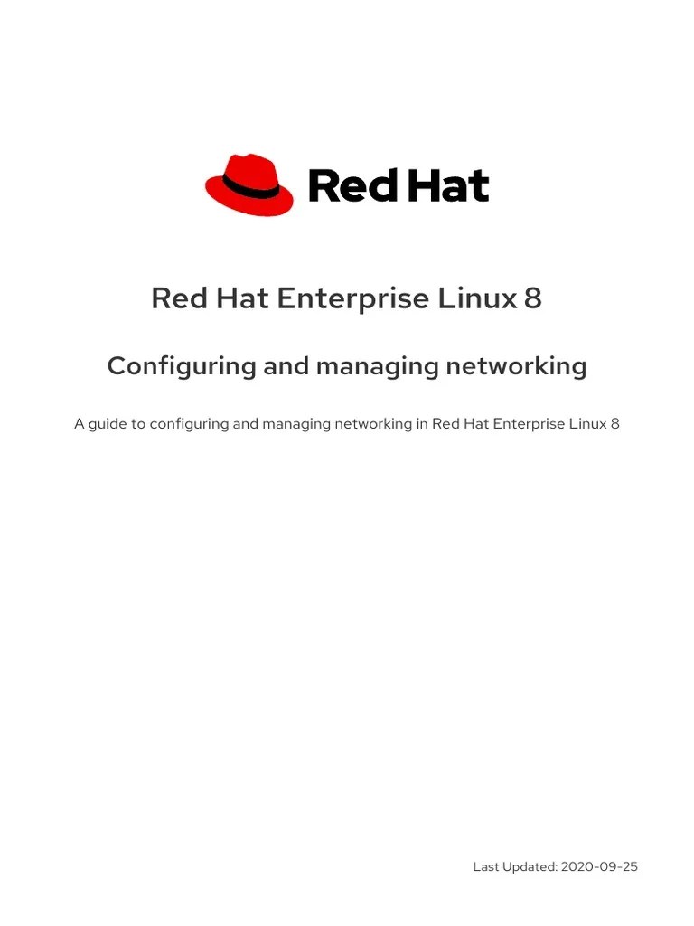 Red Hat Enterprise Linux-8-Configuring And Managing Networking-En-US ...