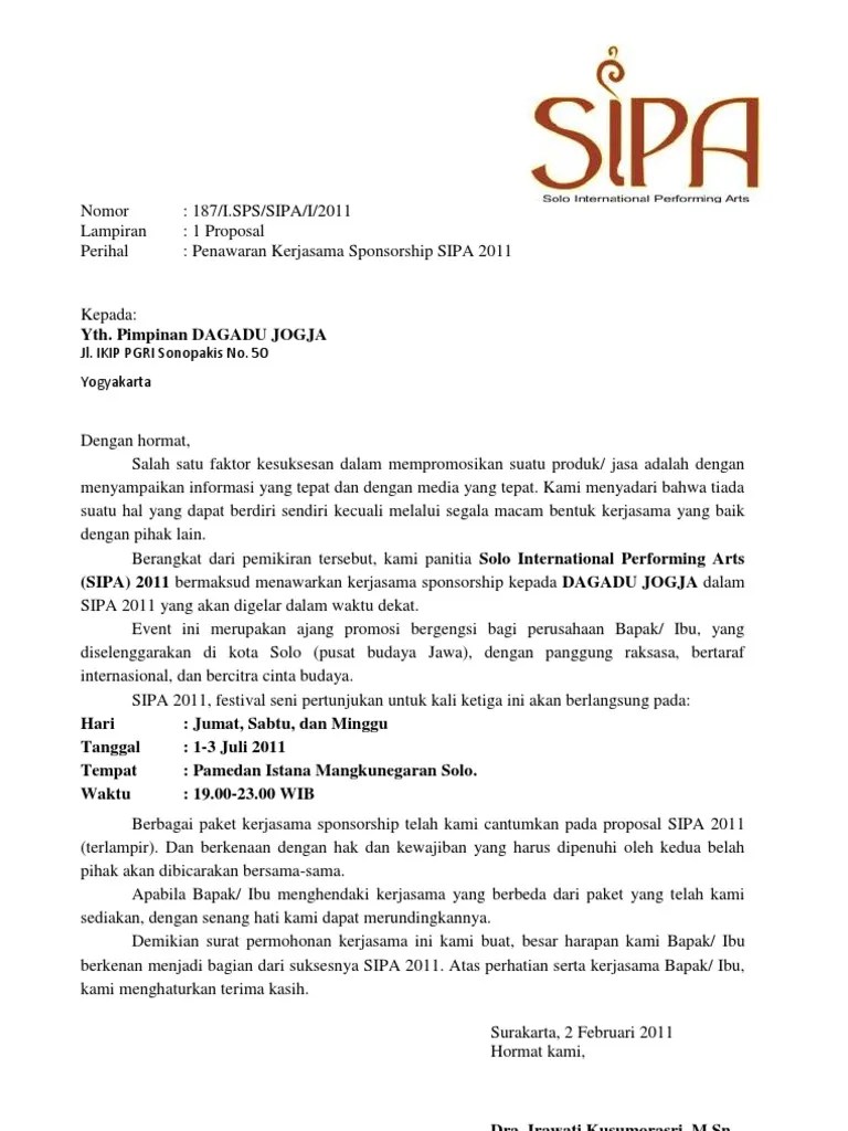  On Agreement Template Contoh Proposal Sponsorship Esport.