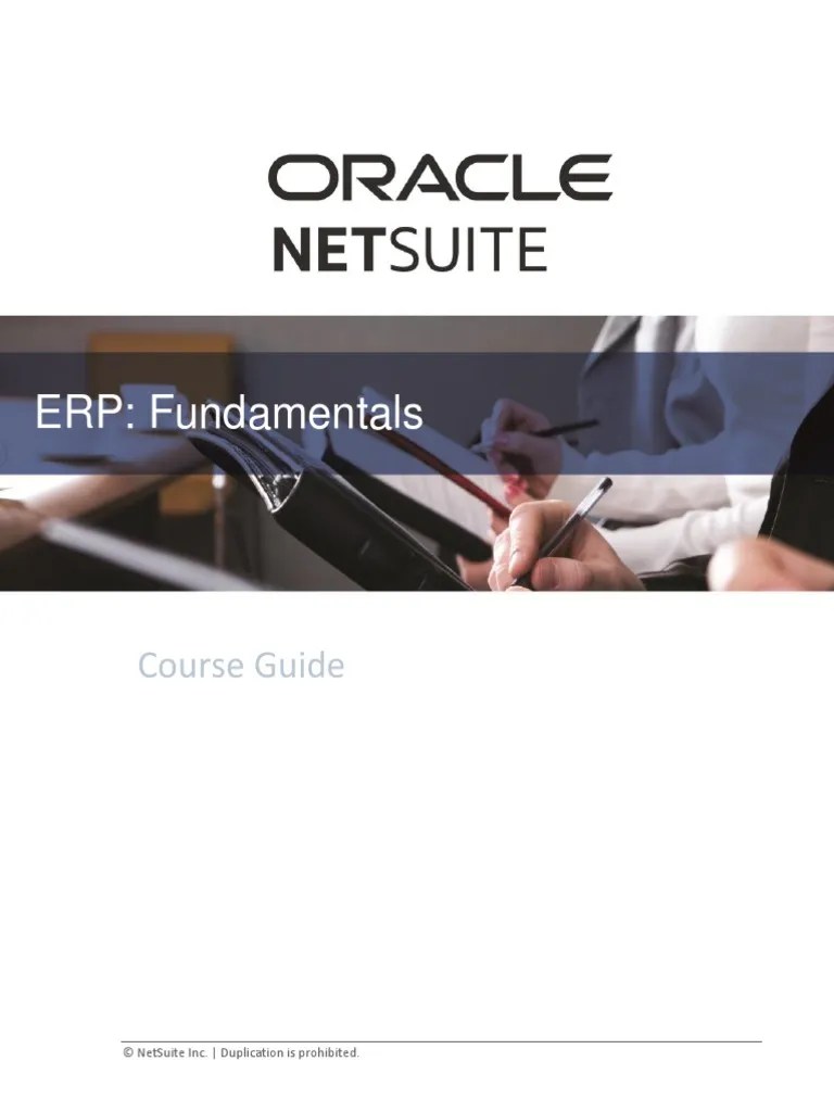 ERP Fundamentals - Student Guide | PDF | Enterprise Resource Planning ...