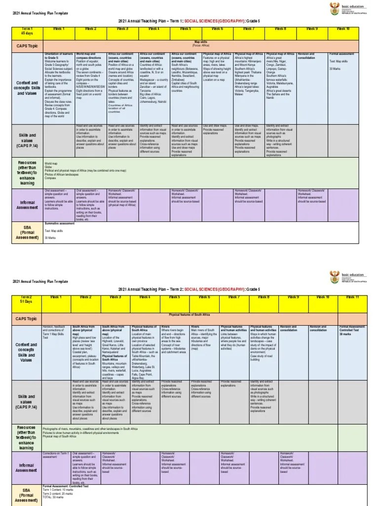 2021 social sciences atp grade 5 pdf climate educational assessment