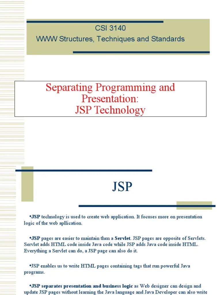 An Overview Of JSP Technology And Its Core Components | PDF | Java ...