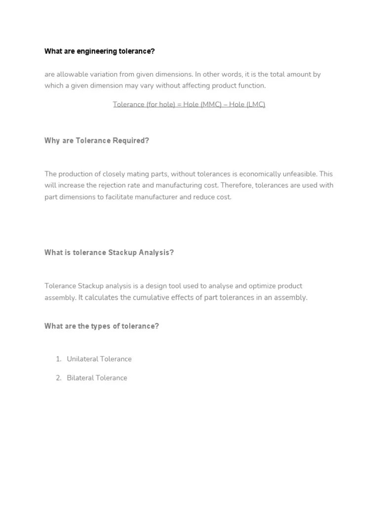 Mechanical Design Engineer Interview Questions | PDF | Engineering ...